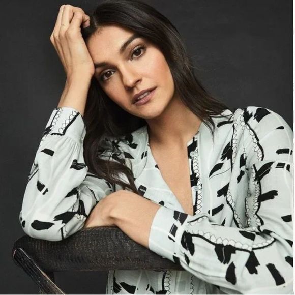 REISS Sienna Snake Printed Blouse - Picture 1 of 13